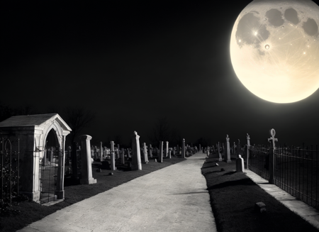 3978532613-703697080-by TimBurton Animation , horror _(theme_), moon, night, dark, no humans, full moon, scenery, outdoors, sky, cemetery, tombstones.png